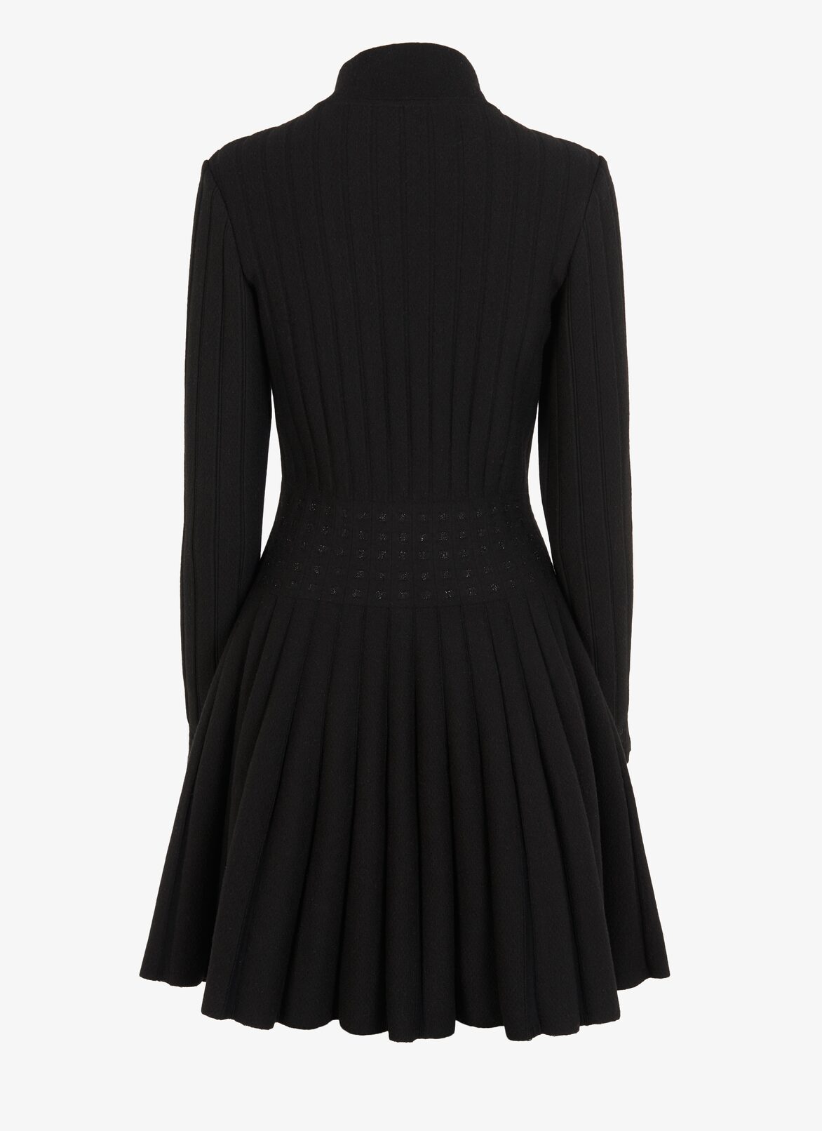 Stretch Wool Sweater Dress ALAÏA BLACK STRETCH WOOL SWEATER DRESS